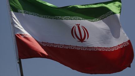 Un drapeau de l'Iran, à Mexico, le 14 septembre 2023. (GERARDO VIEYRA / NURPHOTO / AFP)