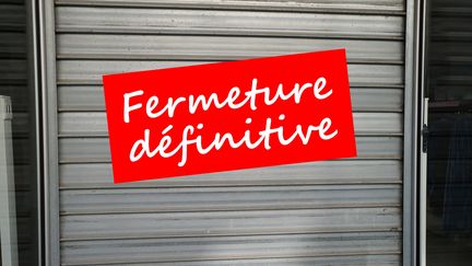 Une boutique est définitivement fermée. (RICHARD VILLALON / MAXPPP)