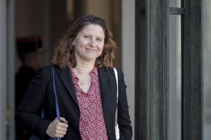 Roxana Maracineanu, le 23 mars 2022, à l'Elysée. (DANIEL PIER / NURPHOTO)