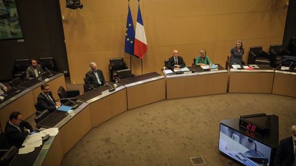 Audition par la commision d'enquête de l'Assemblee nationale du Pr Didier Raoult,&nbsp;le 24 juin 2020. (LUC NOBOUT / MAXPPP)