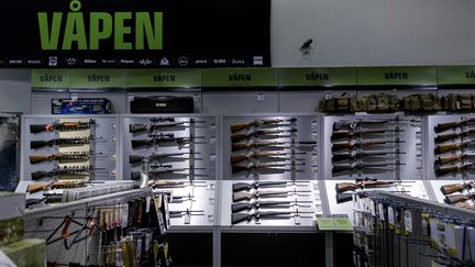 Rayon armes d'un magasin de sport à Oslo (Norvège), en 2014. (KISTER SOERBOE / BLOOMBERG VIA GETTY IMAGES)