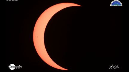 L'éclipse annulaire de lune du 1er septembre 2016 sera visible notamment depuis La Réunion.&nbsp; (OBSERVATOIRE DE PARIS / DAILYMOTION)