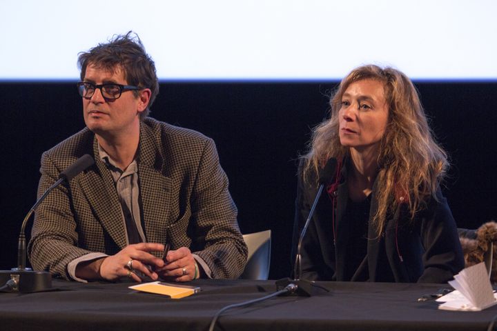 Les deux parrains de cette journée des Etats Généreux, le scénographe des lumières Philippe Morvan et la comédienne Sylvie Testud, 
 (Jean-François Lixon)