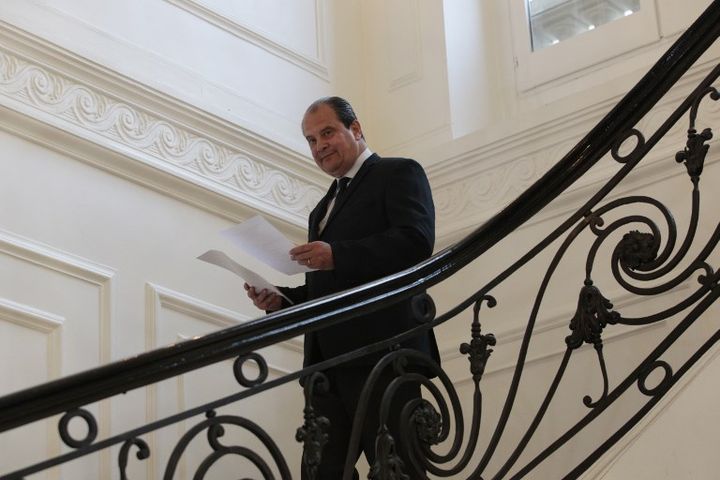 Le premier secrétaire du PS, Jean-Christophe Cambadélis, en 2017. (GEOFFROY VAN DER HASSELT / AFP)