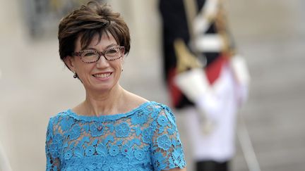 Anne-Marie Couderc à son arrivée à l'Elyseé, le 6 juin 2014. (FRED DUFOUR / AFP)