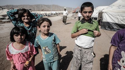 Des milliers de r&eacute;fugi&eacute;s y&eacute;zidis fuyant l'avanc&eacute;e de l'Etat islamique vivent dans le camp de Zakho, dans le nord de l'Irak. (GAIL ORENSTEIN / NURPHOTO)