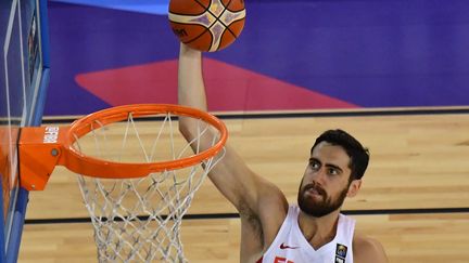 L'Espagne a pris le dessus sur la Roumanie (91-50) lors de l'EuroBasket 2017. (DANIEL MIHAILESCU / AFP)