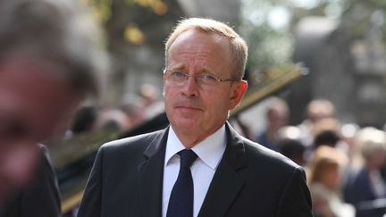 Renaud Donnedieu de Vabres aux obs&egrave;ques du cin&eacute;aste Alain Corneau au P&egrave;re-Lachaise, &agrave; Paris, le 4 septembre 2010. (LE FLOCH / SIPA)