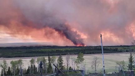 Au Canada, de gigantesques flammes sont aux portes d’une ville pétrolière, en partie évacuée. Au total, 131 incendies actuellement actifs sont recensés dans le pays. (franceinfo)