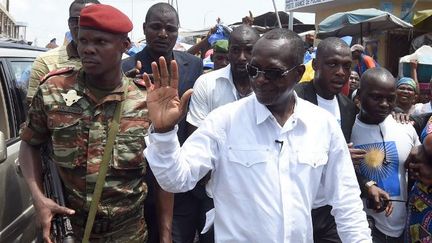 Patrice Talon à Cotonou le 4 Mars 2016 (Photo AFP/Pius Utomi Ekpei)