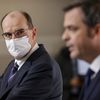 Le Premier ministre, Jean Castex, et le ministre de la Santé, Olivier Véran, le 7 janvier 2021 à Paris. (LUDOVIC MARIN / AFP)