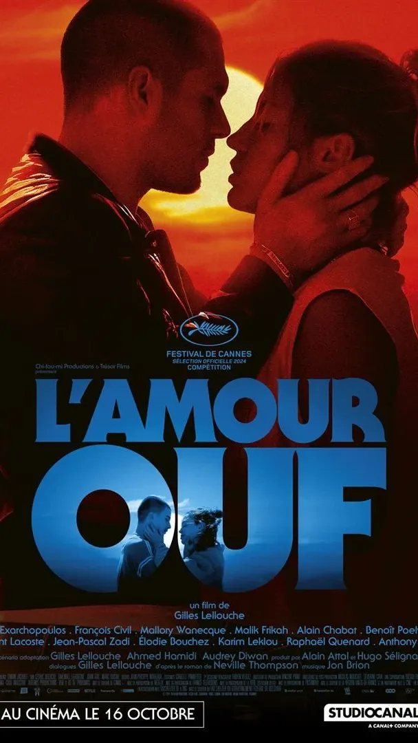 L'une des affiches du film "L'Amour ouf" de Gilles Lellouche avec François Civil et Adèle Exarchopoulos. (STUDIO CANAL)