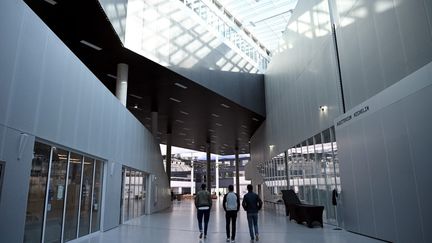 L'école CentraleSupélec, à&nbsp;Gif-Sur-Yvette (Essonne), le 8 octobre 2021. (ANNE-CHRISTINE POUJOULAT / AFP)