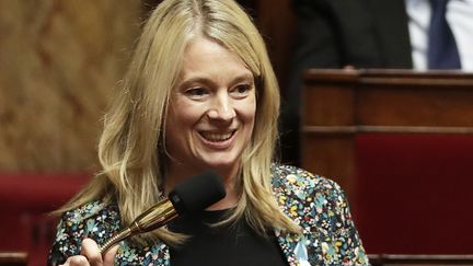 Bérangère Abba à l'Assemblée nationale à Paris, le 3 avril 2018. (THOMAS SAMSON / AFP)