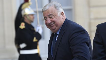 Le président du Sénat, Gérard Larcher, le 11 mars 2019 à l'Elysée. (BERTRAND GUAY / AFP)