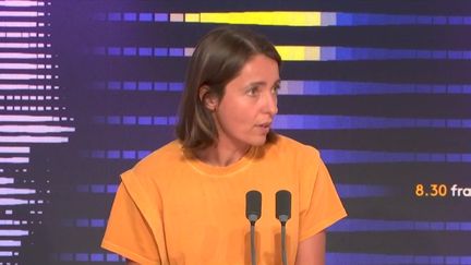 Sophie Binet, leader de la CGT, invité du 8.30 franceinfo le 29 août 2024. (FRANCEINFO / RADIO FRANCE)