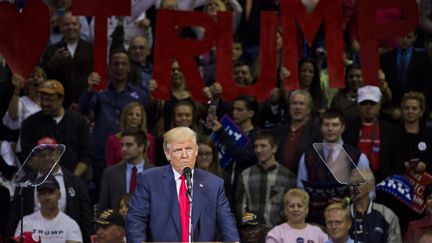 Donald Trump en meeting en Pennsylvanie, le 10 octobre 2016 (DOMINICK REUTER / AFP)