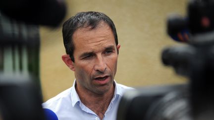 Benoît Hamon, à Marennes (Rhône), le 27 août 2015. (XAVIER LEOTY / AFP)