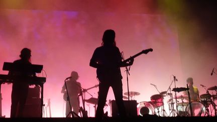 Le groupe australien Tame Impala en clôture du festival We Love Green le dimanche 2 juin 2019. (LAURE NARLIAN / FRANCEINFO CULTURE)