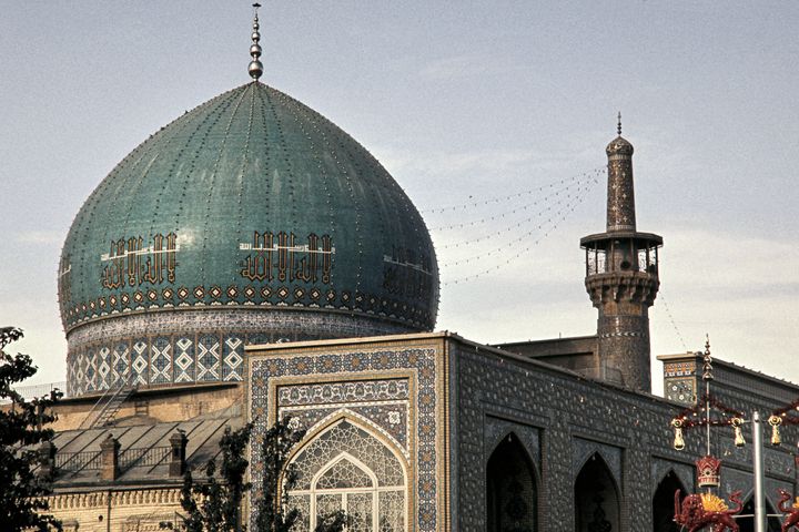 Photographie prise en 1971 du dôme de la&nbsp;mosquée d'Ispahan, classée au Patrimoine de l'Unesco&nbsp;&nbsp; (- / AFP)