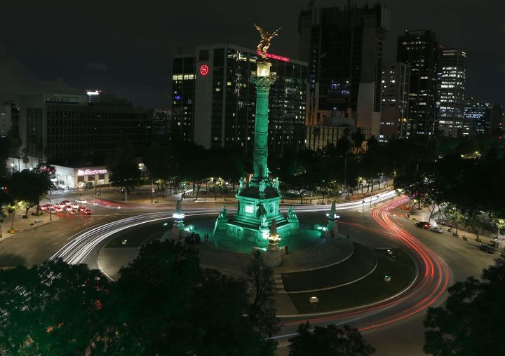 La Colonne de l'Indépendance, à Mexico (Mexique), le 1er juin 2017. (MARCO UGARTE /AP/ SIPA)