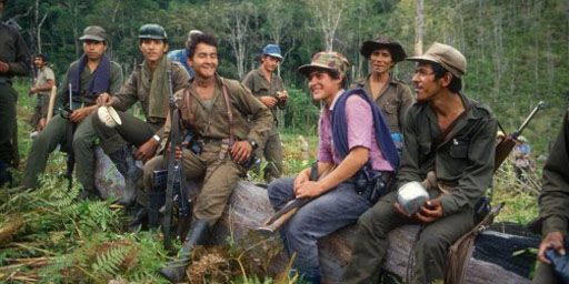 Militants des FARC dans la région d'Uribe, dans les montagnes colombiennes, 10 novembre 1987 (AFP - Jesus Carlos - Agência Estado - AE)