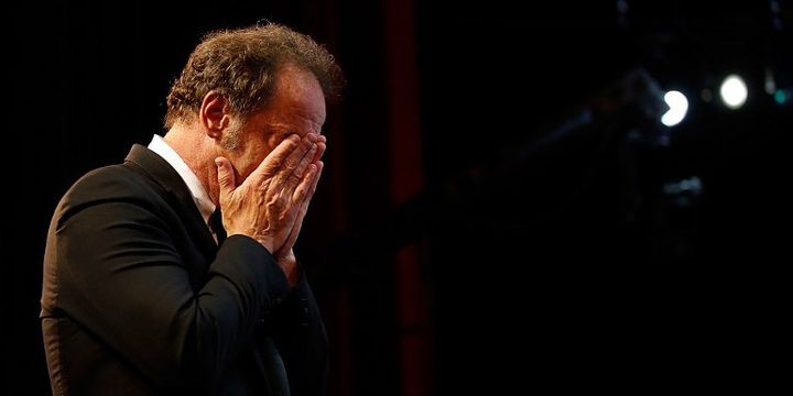 Les larmes de Vincent Lindon dimanche à Cannes
 (VALERY HACHE / AFP)