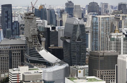 Gratte-ciels dans le centre de Bangkok (23 juillet 2014) (Reuters - Damir Sagolj)