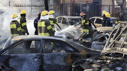 Explosion d'une bombe au c&oelig;ur de la capitale du Nigeria, Abuja, le 25 juin 2014 (AFOLABI SOTUNDE / REUTERS )