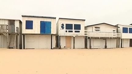 Côte d'Opale : les cabines de Blériot-Plage en péril