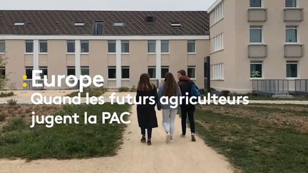 Les jeunes du lycée agricole de Saint-Germain en Laye souhaitent que la PAC soutienne plus l'agriculture raisonnée et respectueuse de l'environenment.&nbsp; (NOEMIE BONNIN / RADIO FRANCE)