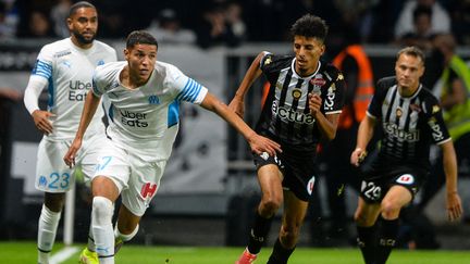 Amine Harit et les Marseillais ont partagé les points avec Angers lors de la 7e journée de Ligue 1. (JEAN-FRANCOIS MONIER / AFP)