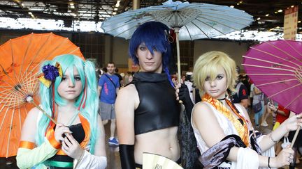 Des visiteurs habillés en personnages de mangas au 15e salon Japan Expo de Villepinte (3 juillet 2014)
 (François Loock/Citizenside/AFP)