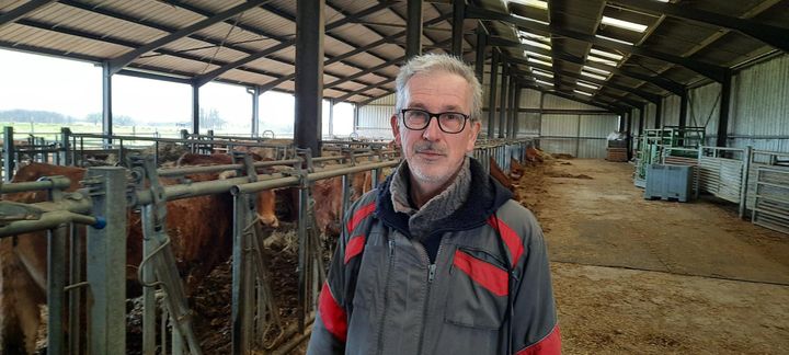 Philippe Babaudou, member of the bureau of the peasant confederation of Haute-Vienne.  (SANDRINE ETOA-ANDEGUE / RADIO FRANCE)