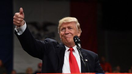 Le président américain élu Donald Trump, le 8 décembre 2016 à Des Moines (Iowa). (AFP - Timothy A. Clary)