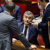 Le ministre de l'Intérieur, Gérald Darmanin, lors de l'examen en séance publique du projet de loi sur l'immigration, à l'Assemblée nationale, le 11 décembre 2023. (LUDOVIC MARIN / AFP)