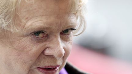 Eva Joly, candidate d'Europe Ecologie-Les Verts &agrave; la pr&eacute;sidentielle, &agrave; Paris, le 17 mars 2012. (KENZO TRIBOUILLARD / AFP)