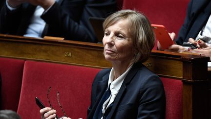 Marielle de Sarnez siège à l'Assemblée nationale à Paris, le 17 janvier 2017. (STEPHANE DE SAKUTIN / AFP)