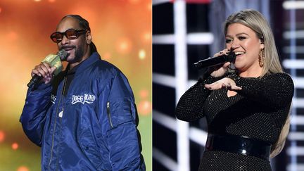 Snoop Dogg et Kelly Clarkson animeront l'émission "American Song Contest", inspirée de l'Eurovision.&nbsp; (JAMIE MCCARTHY / GETTY IMAGES NORTH AMERICA)