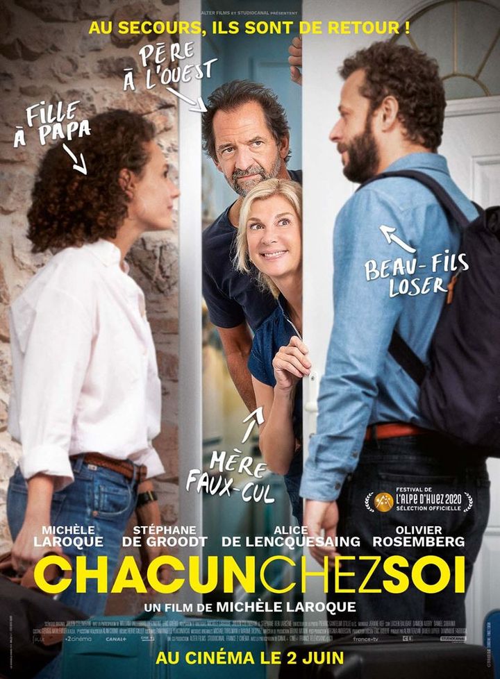 L'affiche de "Chacun chez soi" de&nbsp;Michèle Laroque (2021). (STUDIOCANAL)