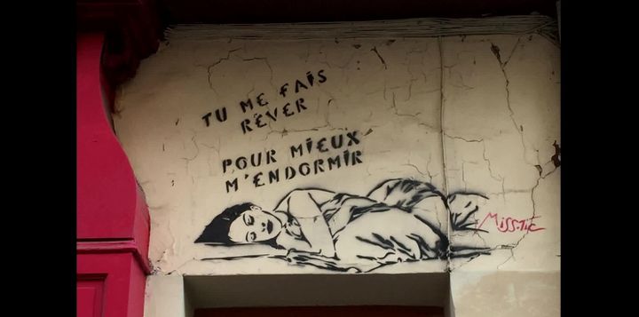 Un graffiti de l'artiste Miss. Tic.&nbsp; (FRANCEINFO)