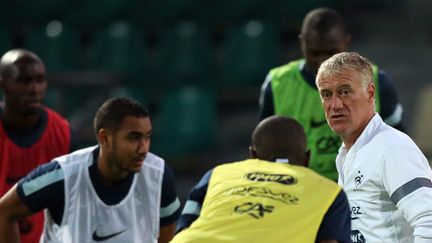 Deschamps et les Bleus à l'entraînement (FRANCK FIFE / AFP)