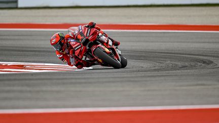 Francesco Bagnaia lors des qualifications du Grand Prix des Amériques, le 14 avril 2023. (AFP)