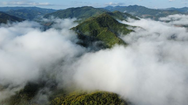 Les montagnes du nord du Laos. (DAMIEN CALVET)