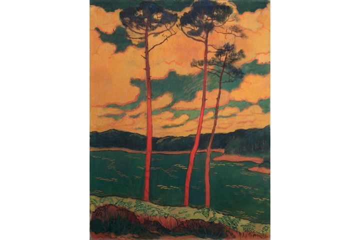 Georges Lacombe, "Les Pins rouges", vers 1894-1895, collection particulière
 (Photo : Patrick Goatelen)