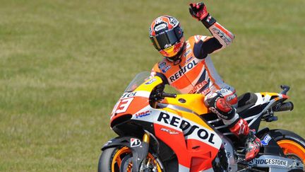 Marc Marquez en pole au GP de France (JEAN-FRANCOIS MONIER / AFP)