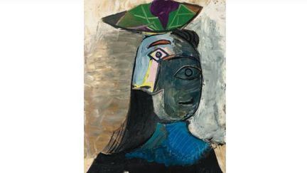 "T&ecirc;te de femme", Dora Maar, par Pablo Picasso (1939). (SOTHEBY'S)