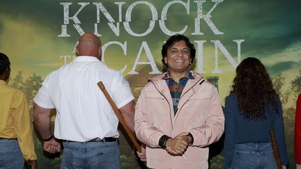 Le réalisteur M. Night Shyamalan le 31 janvier 2023, lors de la première de "Knock At The Cabin" à New York. (JASON MENDEZ / GETTY IMAGES NORTH AMERICA)