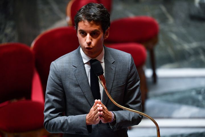 Gabriel Attal à l'Assemblée nationale à Paris, le 26 mai 2020. (CHRISTOPHE ARCHAMBAULT / AFP)