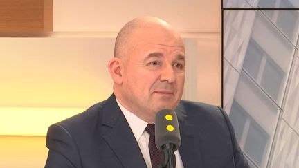 Stéphane Boujnah, la président du directoire d'Euronext, sur franceinfo le 19 février. (RADIO FRANCE)